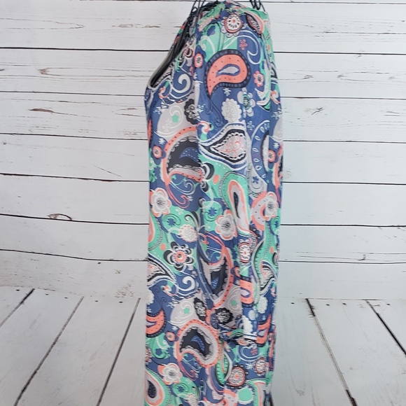 Peaches n Cream Long Sleeve Paisley Print Dress - Picture 6 of 7